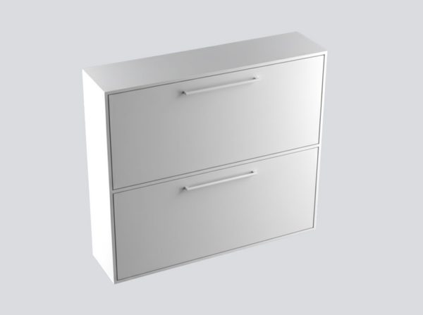 Sklopivi krevet Flip Flap B 90x200 bijeli zatvoreni