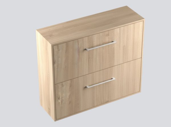 Sklopivi krevet Flip Flap B 90x200 hrast Bardolino zatvoreni