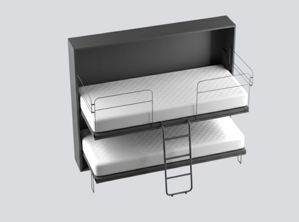 Sklopivi krevet Flip Flap B 90x200 tamno sivi