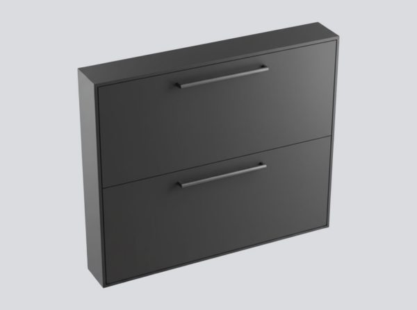 Sklopivi krevet Flip Flap B 90x200 tamno sivi zatvoreni