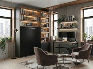 Primjer vertikalnog zidnog kreveta FlipFlap V 90x200 zatvoreni