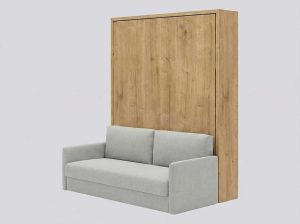 Zidni krevet sa sofom FlipFlap SW hrast Hamiltoni zatvoreni